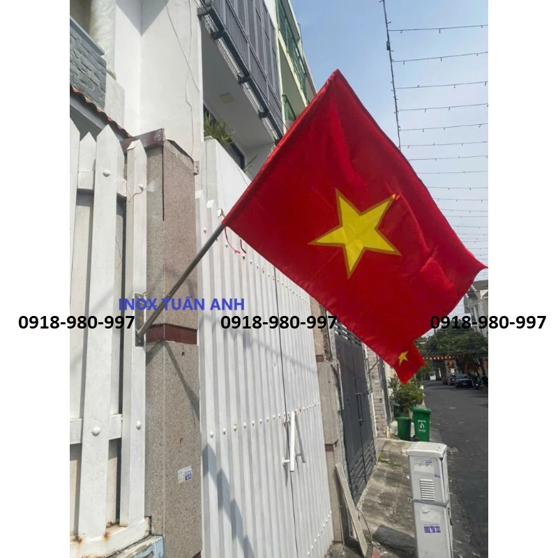 Giá treo cờ Tổ Quốc , bass cờ - Bát treo, giá cắm cờ Tổ Quốc trang trí