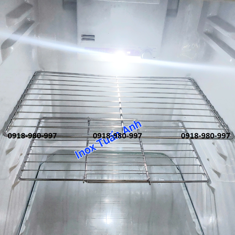 Khay Inox Chia Ngăn Tủ Lạnh, Vỉ Inox Chia Ngăn Tủ Lạnh Các Size -