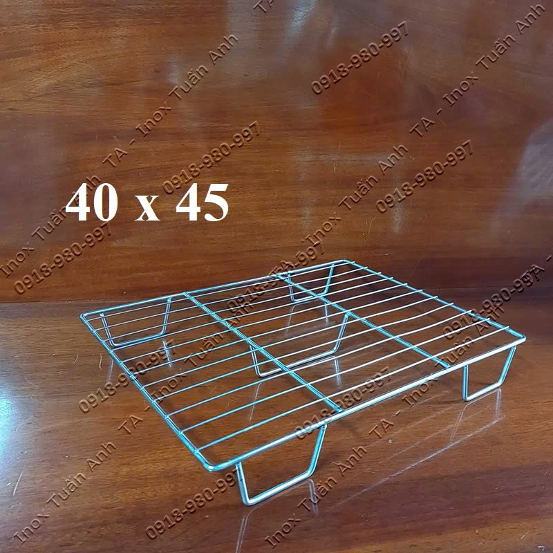 Khay để đáy tủ đông lạnh - Vỉ đáy tủ đông - Vỉ tủ đông inox có chân cách nước các size