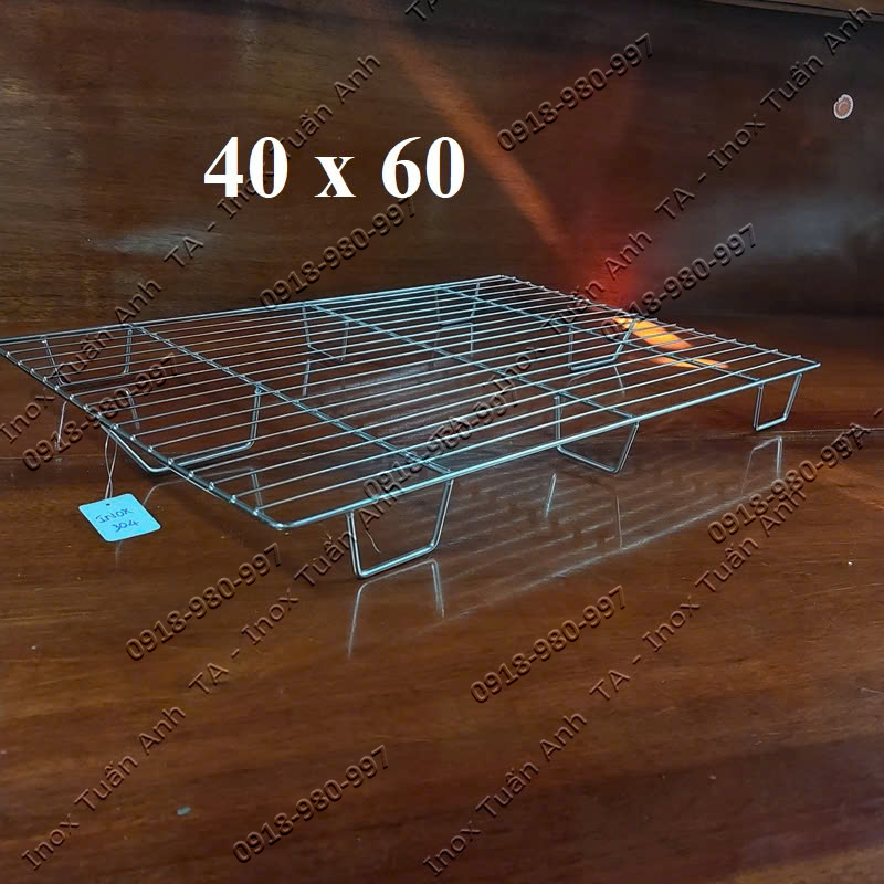 Khay để đáy tủ đông lạnh - Vỉ đáy tủ đông - Vỉ tủ đông inox có chân cách nước các size