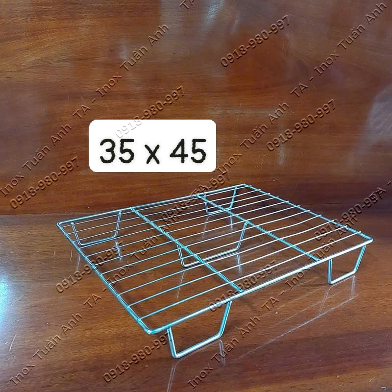 Khay để đáy tủ đông lạnh - Vỉ đáy tủ đông - Vỉ tủ đông inox có chân cách nước các size