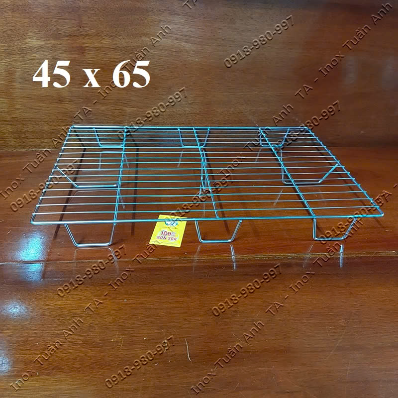 Khay để đáy tủ đông lạnh - Vỉ đáy tủ đông - Vỉ tủ đông inox có chân cách nước các size