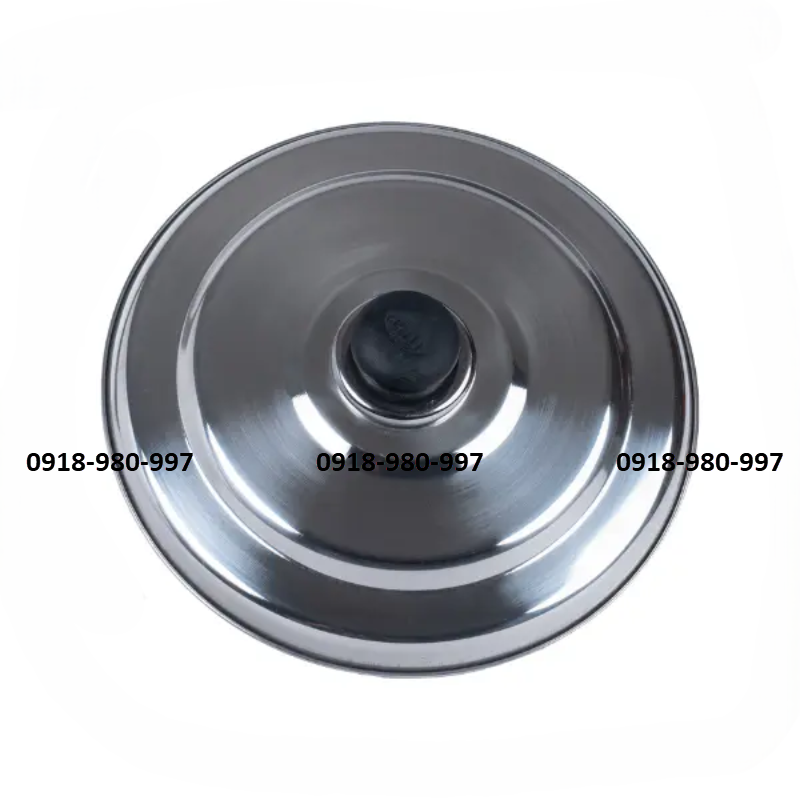 Lẩu quai ống nắp nút đen inox 430