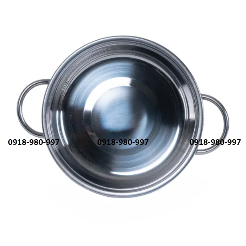 Lẩu quai ống nắp nút đen inox 430