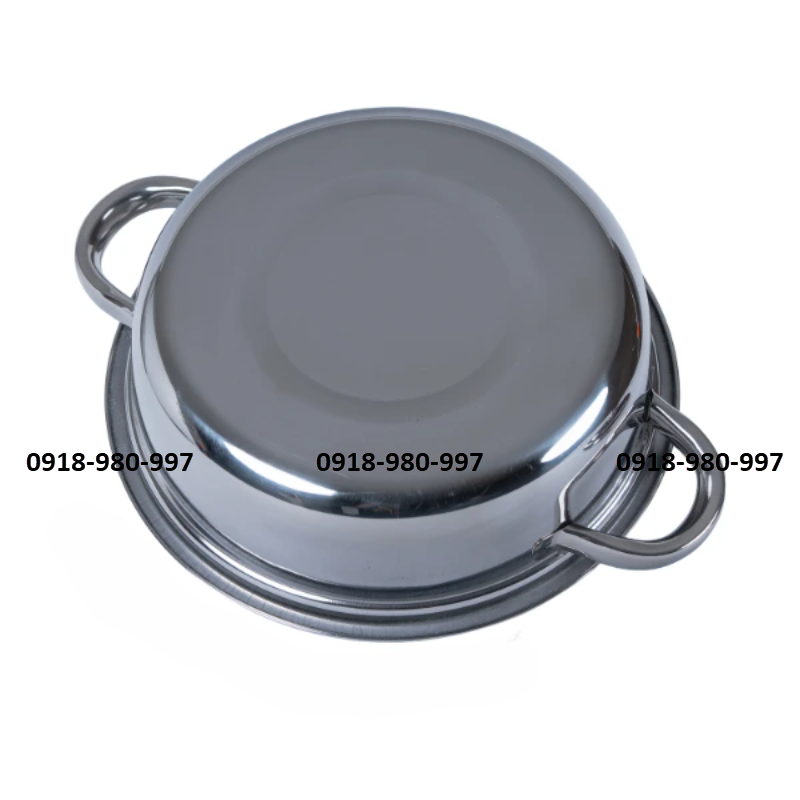 Lẩu quai tròn nắp nút inox 430