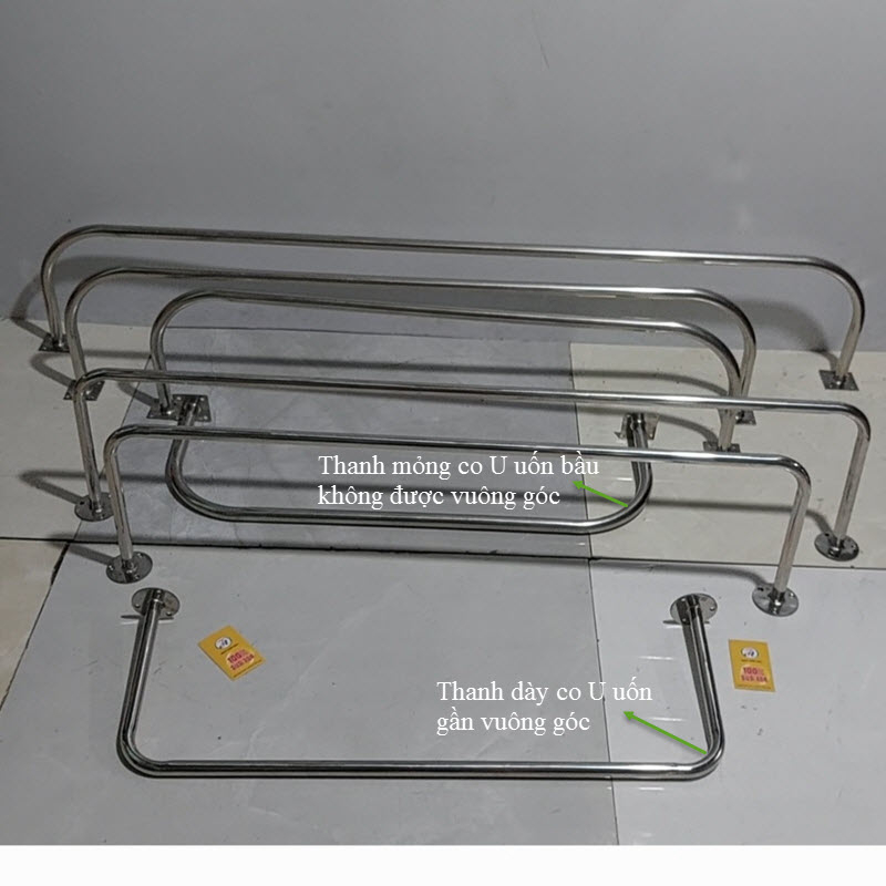 Thanh U treo quần áo inox 304 - Sào phơi inox bắt tường chữ U cây phơi ...