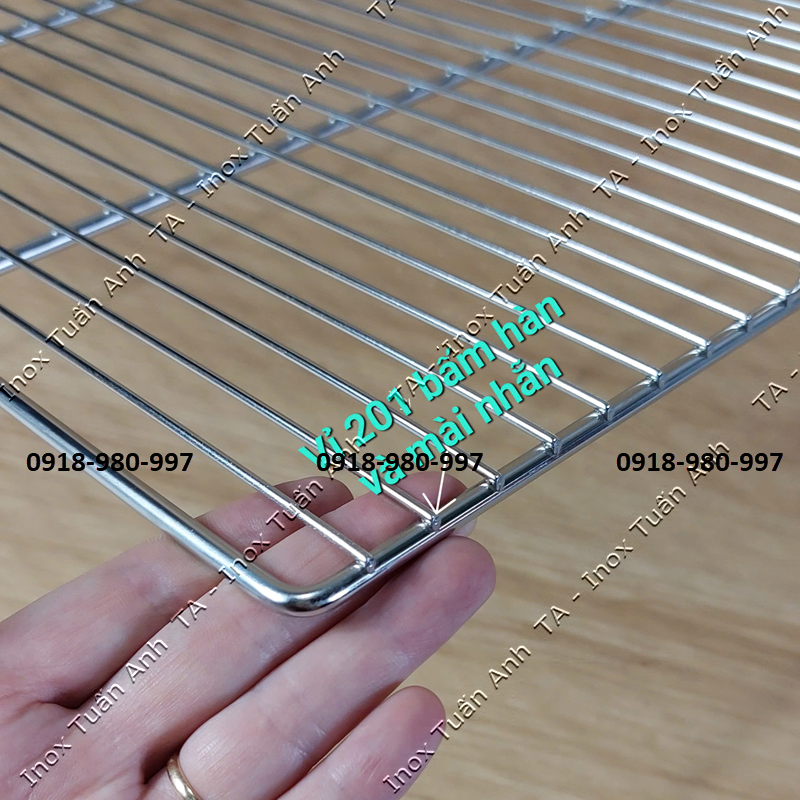 Vỉ nướng inox 304- Vĩ nướng lò nướng các loại ( Sunhouse, Sanaky, bluestone ..)