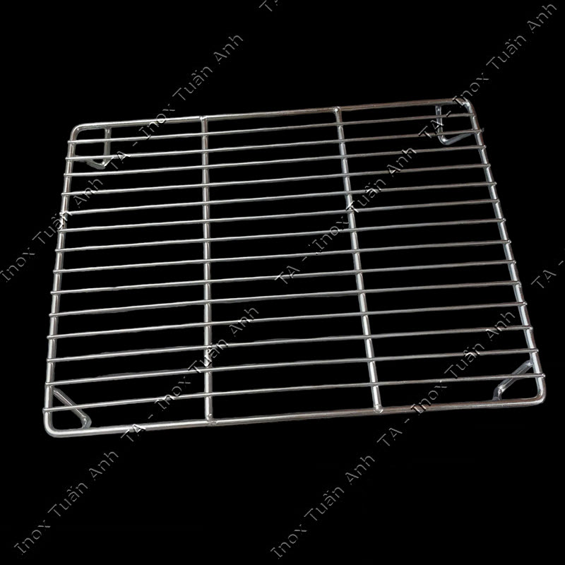 Vĩ nướng inox 304 không gỉ sét các size, vỉ inox 304 chữ nhật cho lò nướng, lò vi sóng
