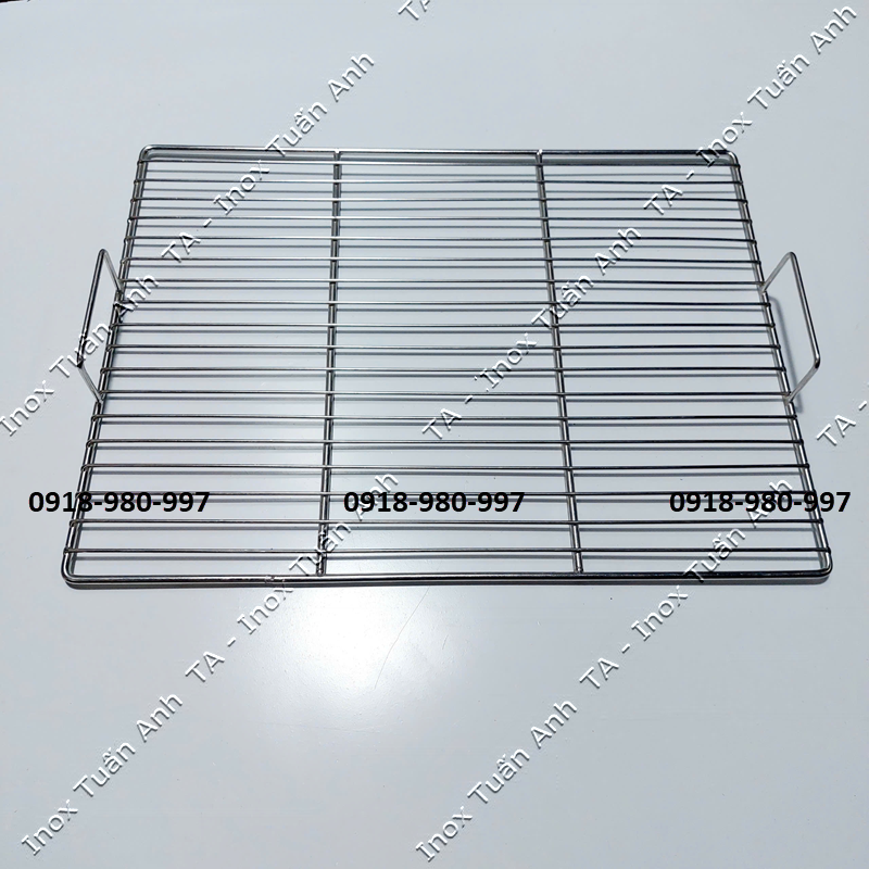 Vĩ nướng inox 304 không gỉ sét các size, vỉ inox 304 chữ nhật cho lò nướng, lò vi sóng