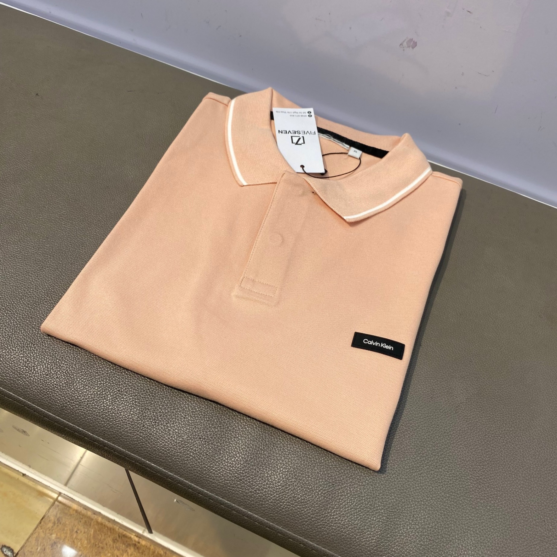 Áo polo cộc Calvin Klein 0596