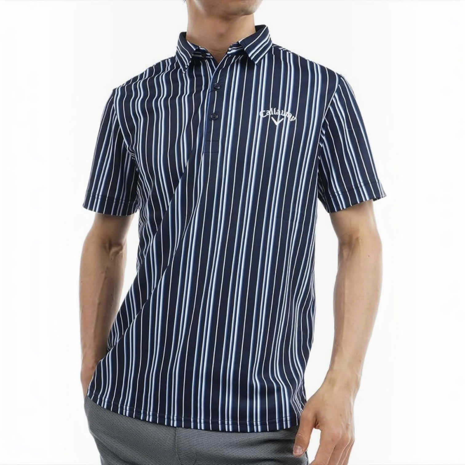 Áo polo cộc tay CALLAWAY kẻ sọc0408