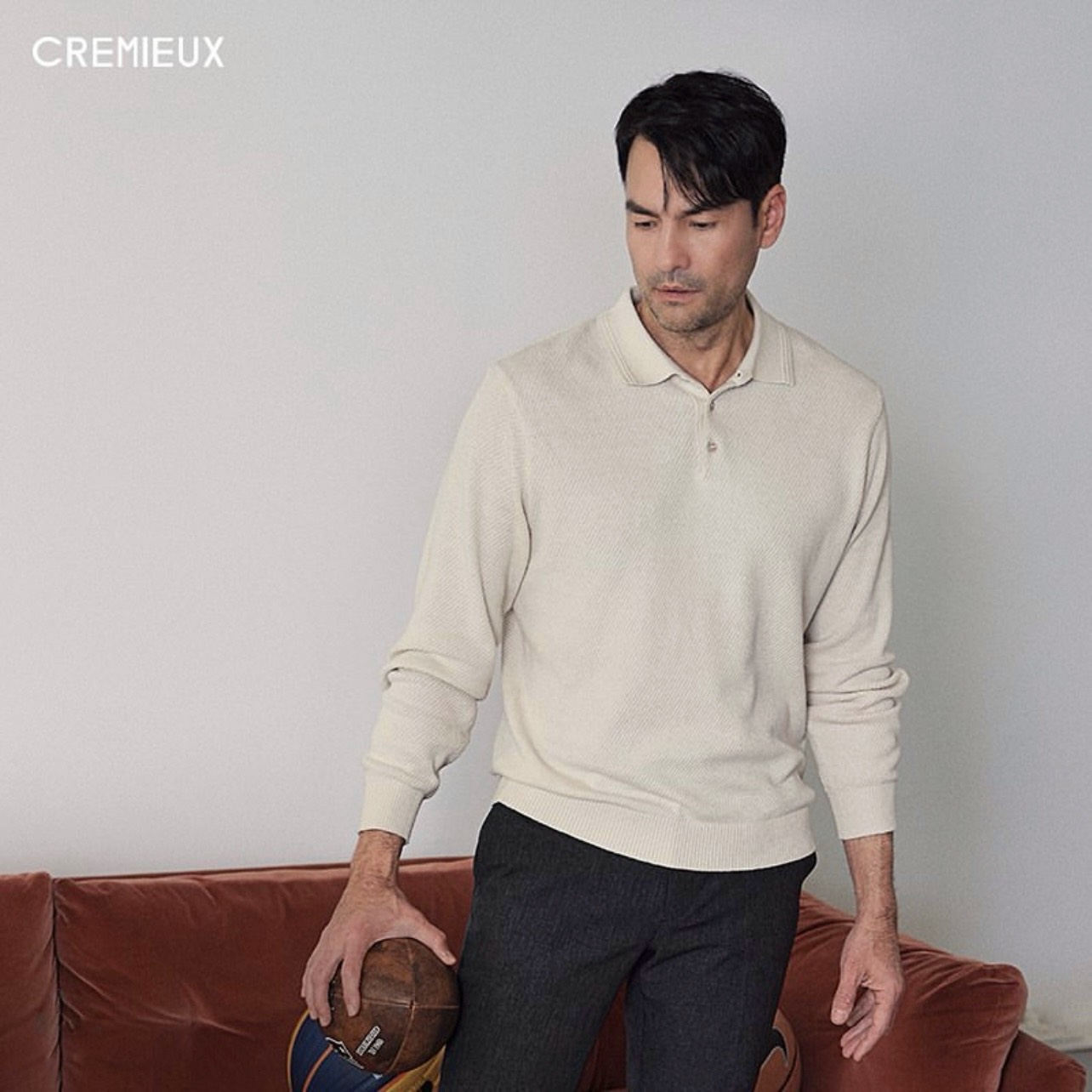 Áo polo len dài tay Cremiuex 101023