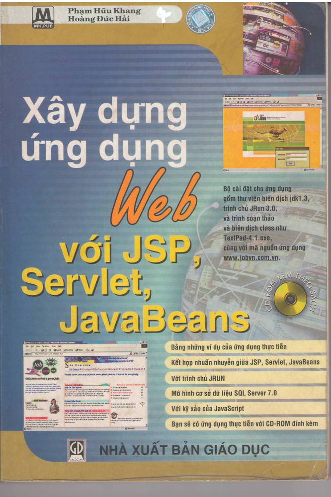 Xây dựng ứng dụng Web với JSP, Servlet, JavaBeans /Phạm Hữu Khang, Hoàng Đức Hải/ 2001