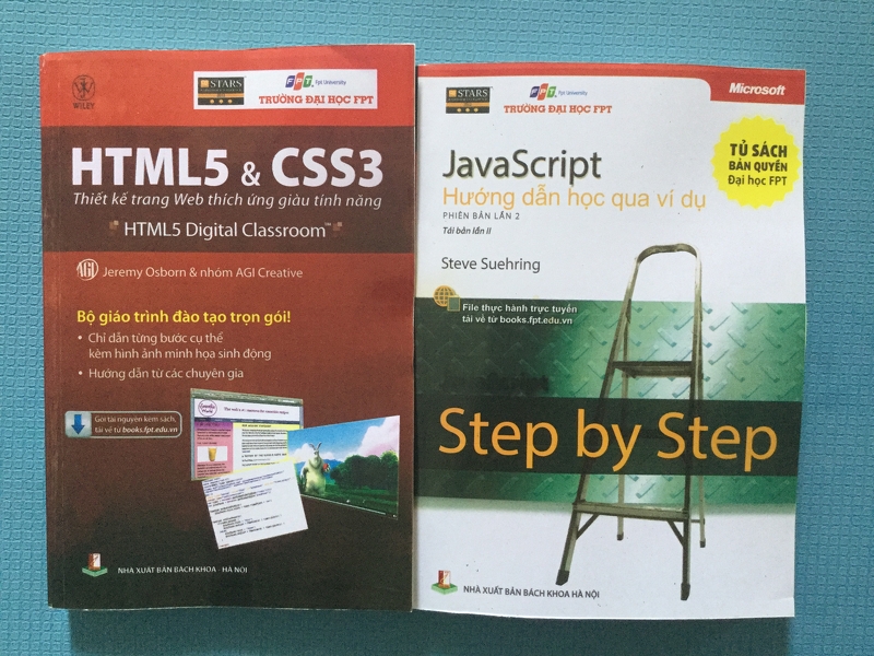 Combo Sách 1-4 HTML 5 CSS 3 - JavaScript Hướng dẫn học qua ví dụ