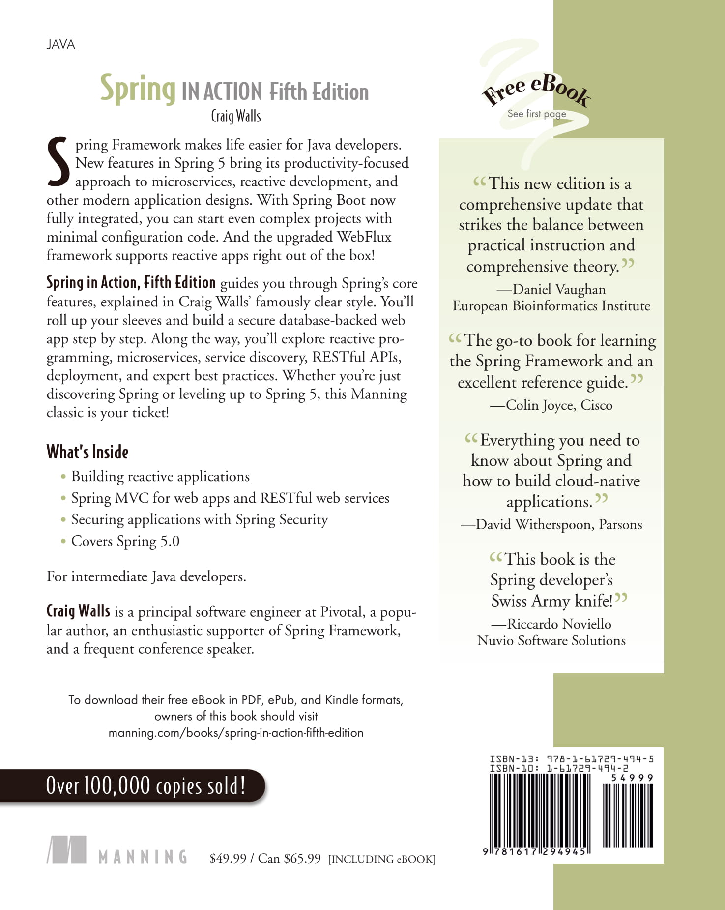 Spring in Action, 5th Edition - Craig Walls