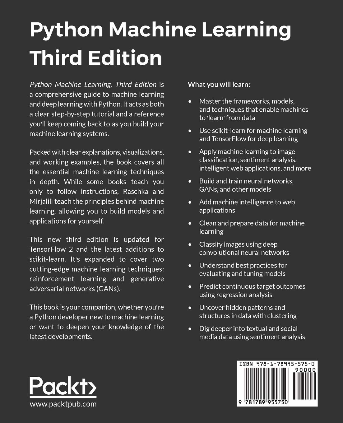 Python Machine Learning: Machine Learning and Deep Learning with Python ...
