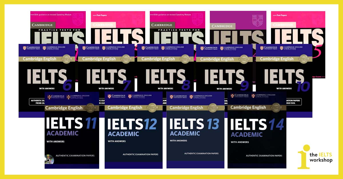 Combo Cambridge IELTS từ 7 - 14 (8 quyển Bản in đẹp + File nghe)