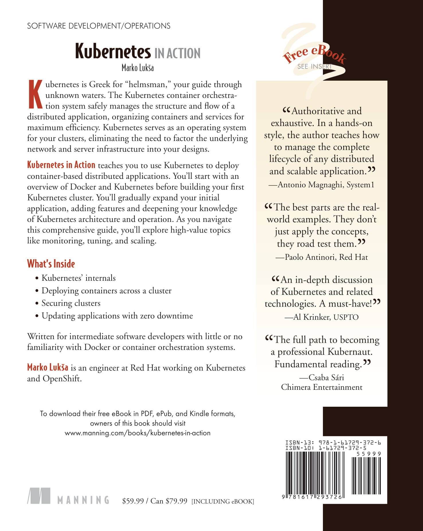Kubernetes in Action 1st Edition, 2018