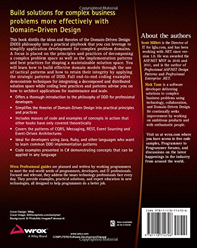 Patterns, Principles, and Practices of Domain-Driven Design 1st Edition, 2015