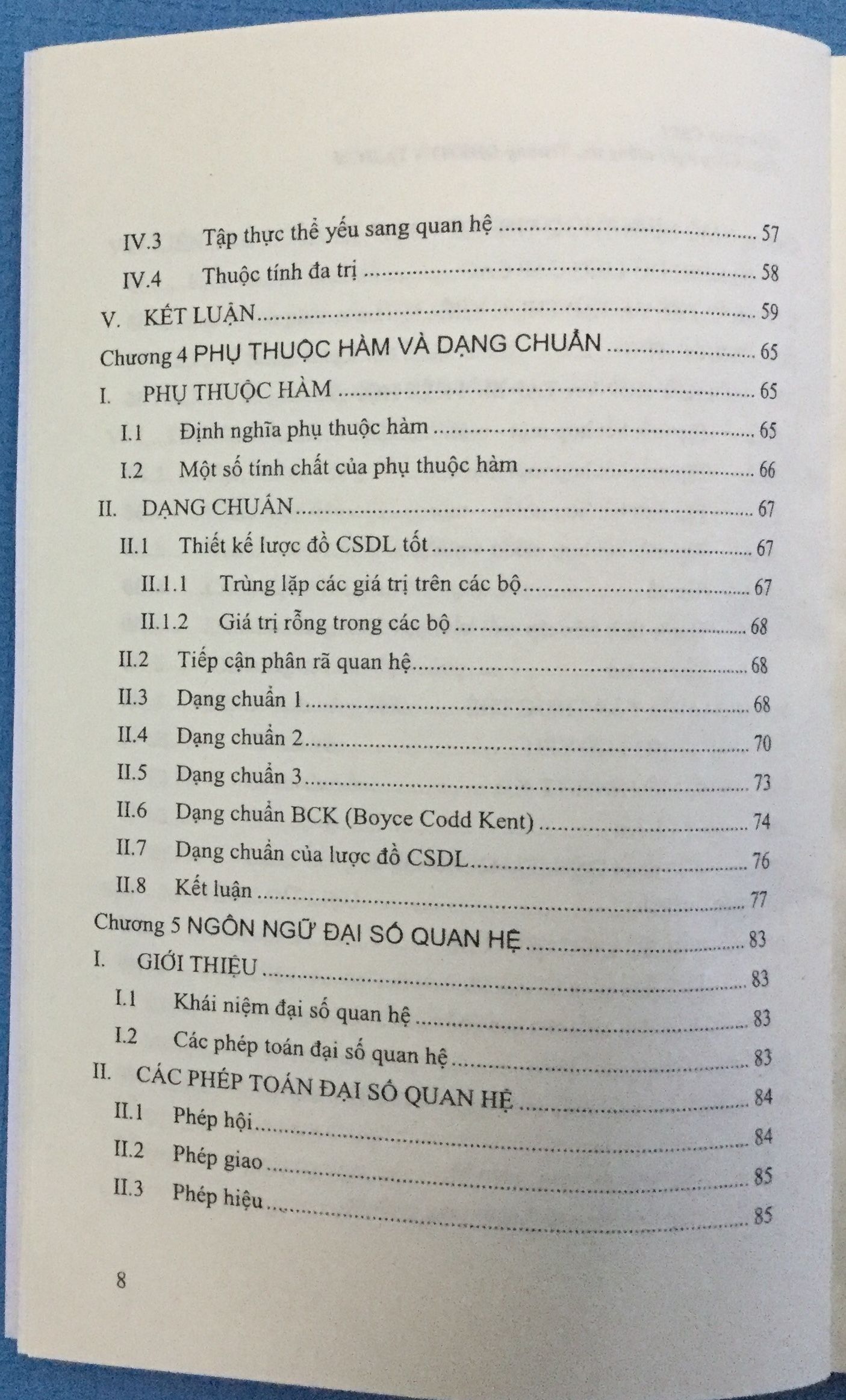 Giáo trình Cơ sở dữ liệu - Đồng Thị Bích Thủy