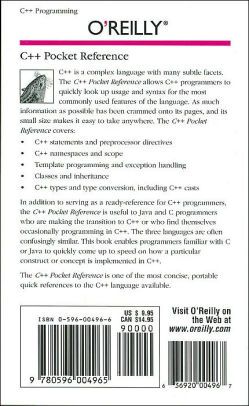 C++ Pocket Reference 1st Edition