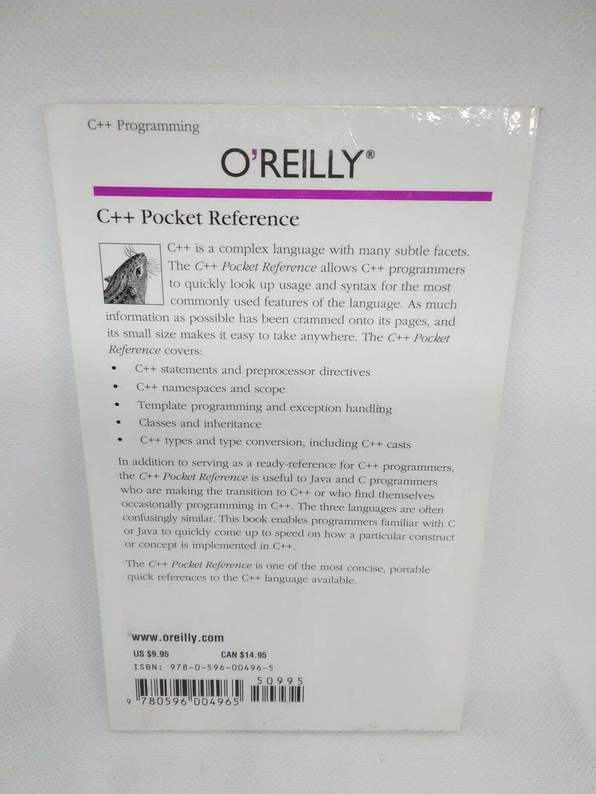 C++ Pocket Reference 1st Edition