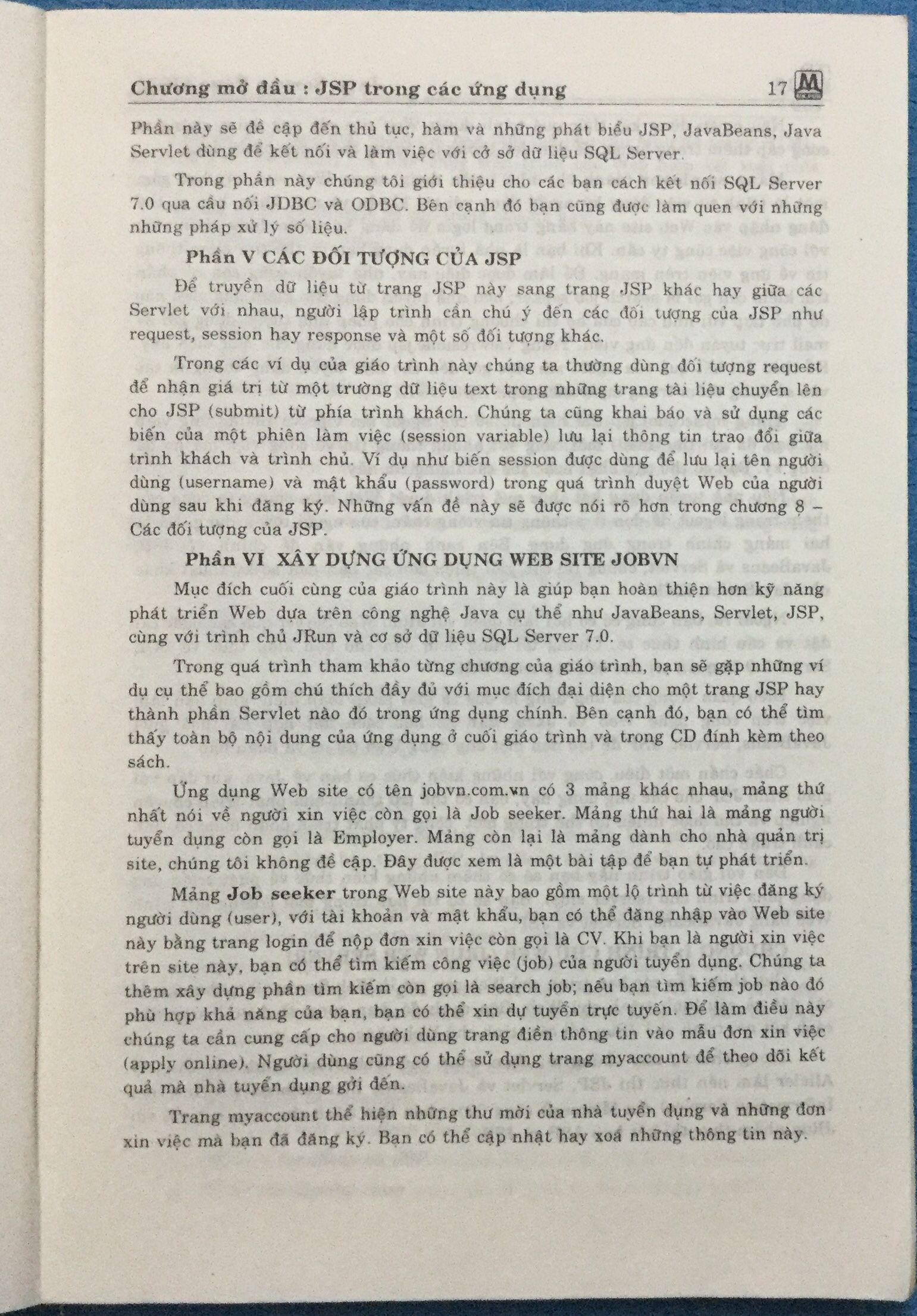 Xây dựng ứng dụng Web với JSP, Servlet, JavaBeans /Phạm Hữu Khang, Hoàng Đức Hải/ 2001