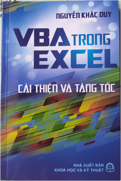 Lập trình VBA trong Excel cải thiện và tăng tốc - Nguyễn Khắc Duy