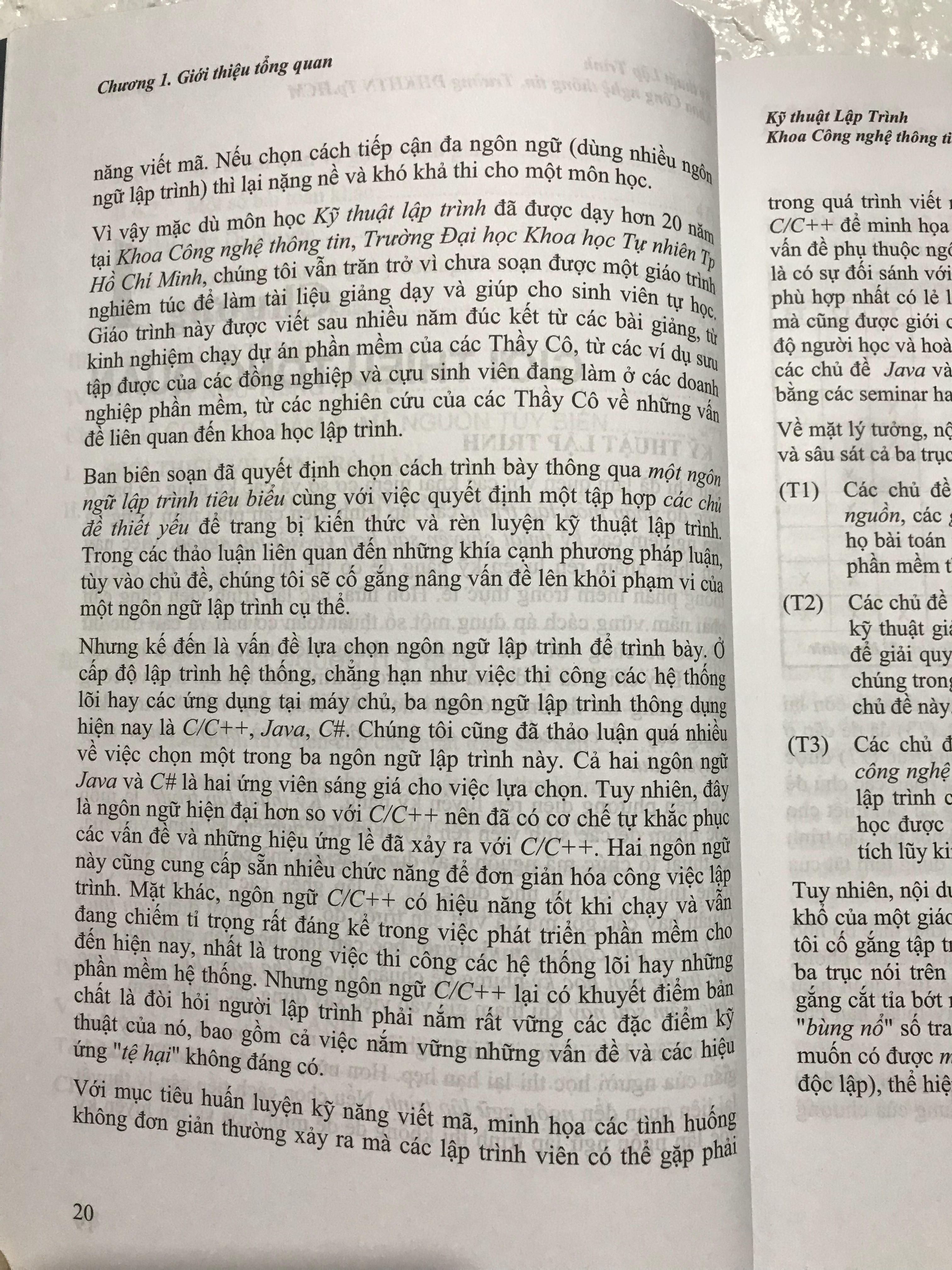 Kỹ Thuật Lập Trình - Trần Đan Thư (phiên bản 2021 mới nhất)