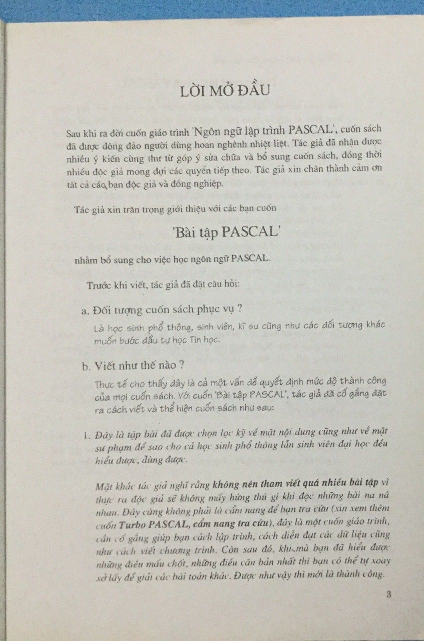 Bài tập Ngôn Ngữ Lập Trình Pascal Quách Tuấn Ngọc