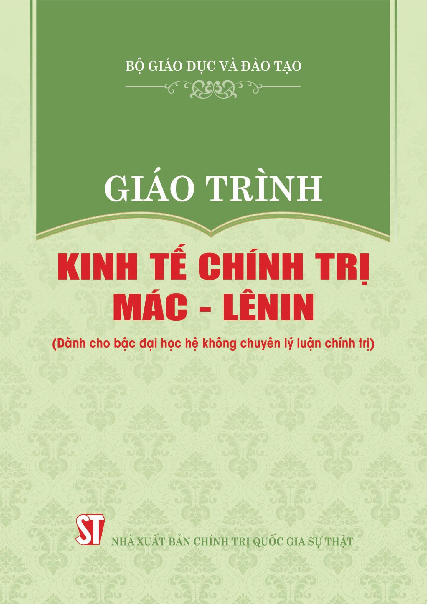 Giáo trình Kinh tế chính trị Mác - Lênin