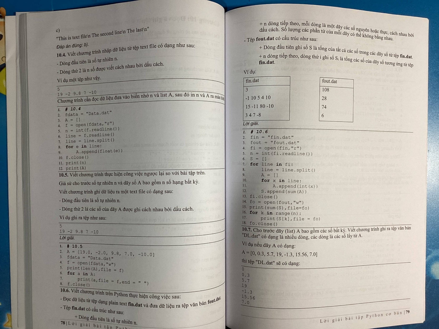 Lời giải bài tập Python cơ bản - Bùi Việt Hà.