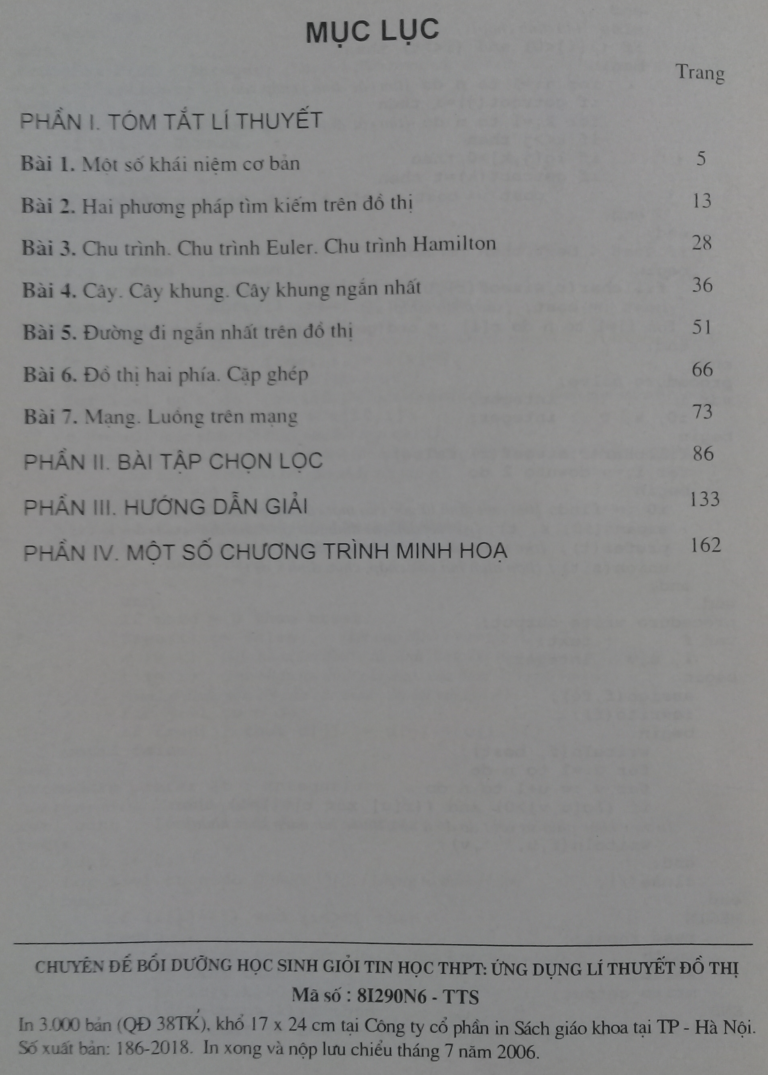 Chuyên đề bồi dưỡng học sinh giỏi tin học trung học phổ thông Ứng dụng lý thuyết đồ thị Hồ Sĩ Đàm Trần Đỗ Hùng NXB GD