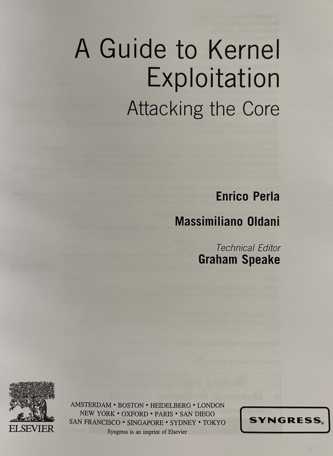 A Guide to Kernel Exploitation: Attacking the Core 1st Edition