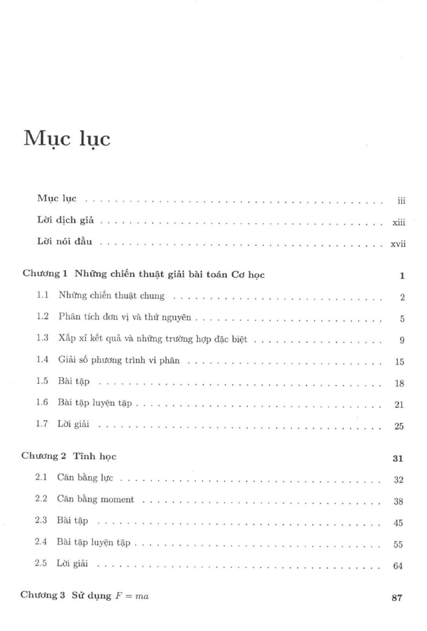 Nhập môn Cơ học lý thuyết Với các ví dụ và bài tập -  DAVID MORIN, Trần Thanh Tuấn dịch, 2015