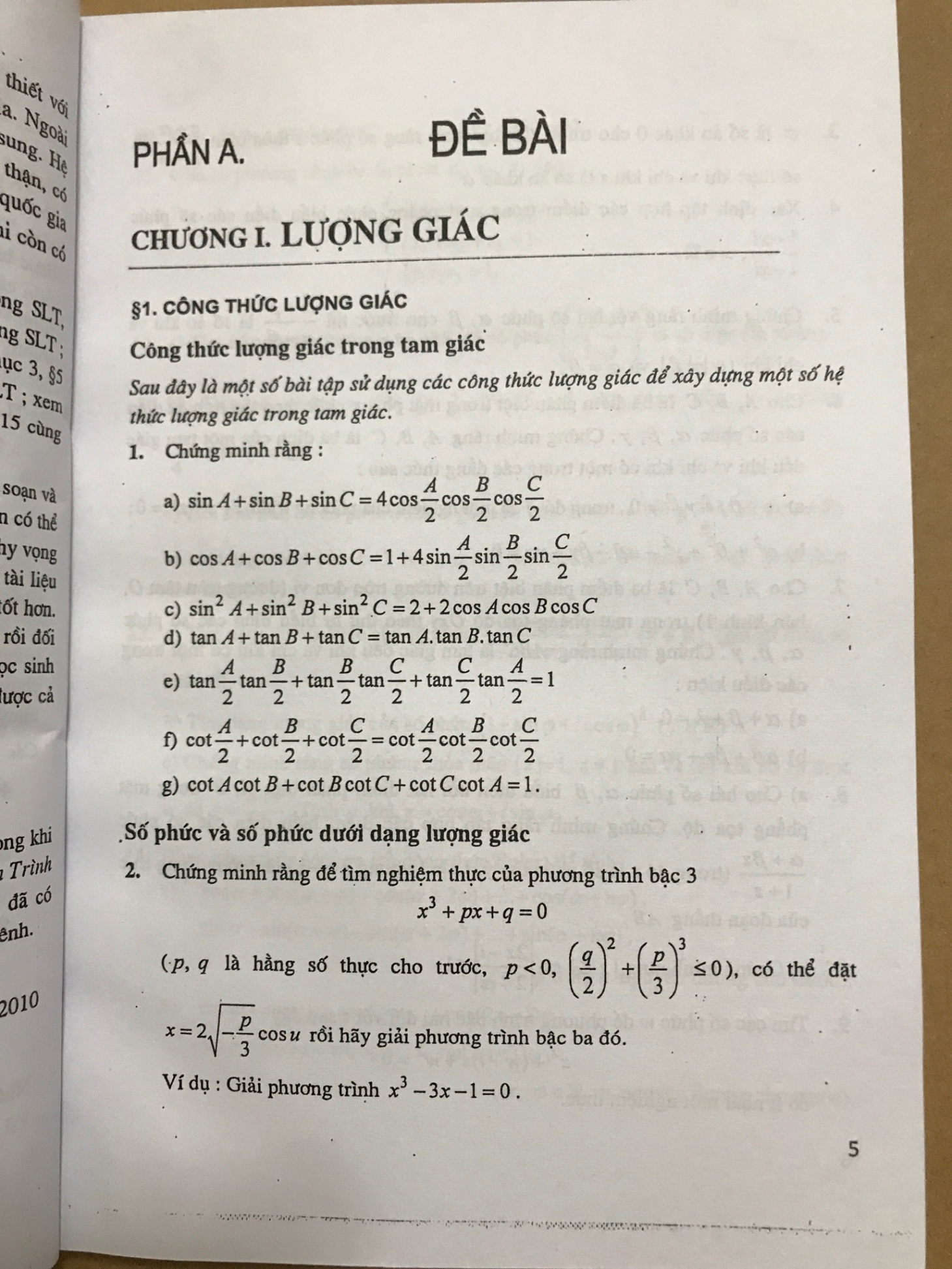 Tài liệu chuyên toán Bài tập Đại số và Giải tích 11 -Đoàn Quỳnh -A5