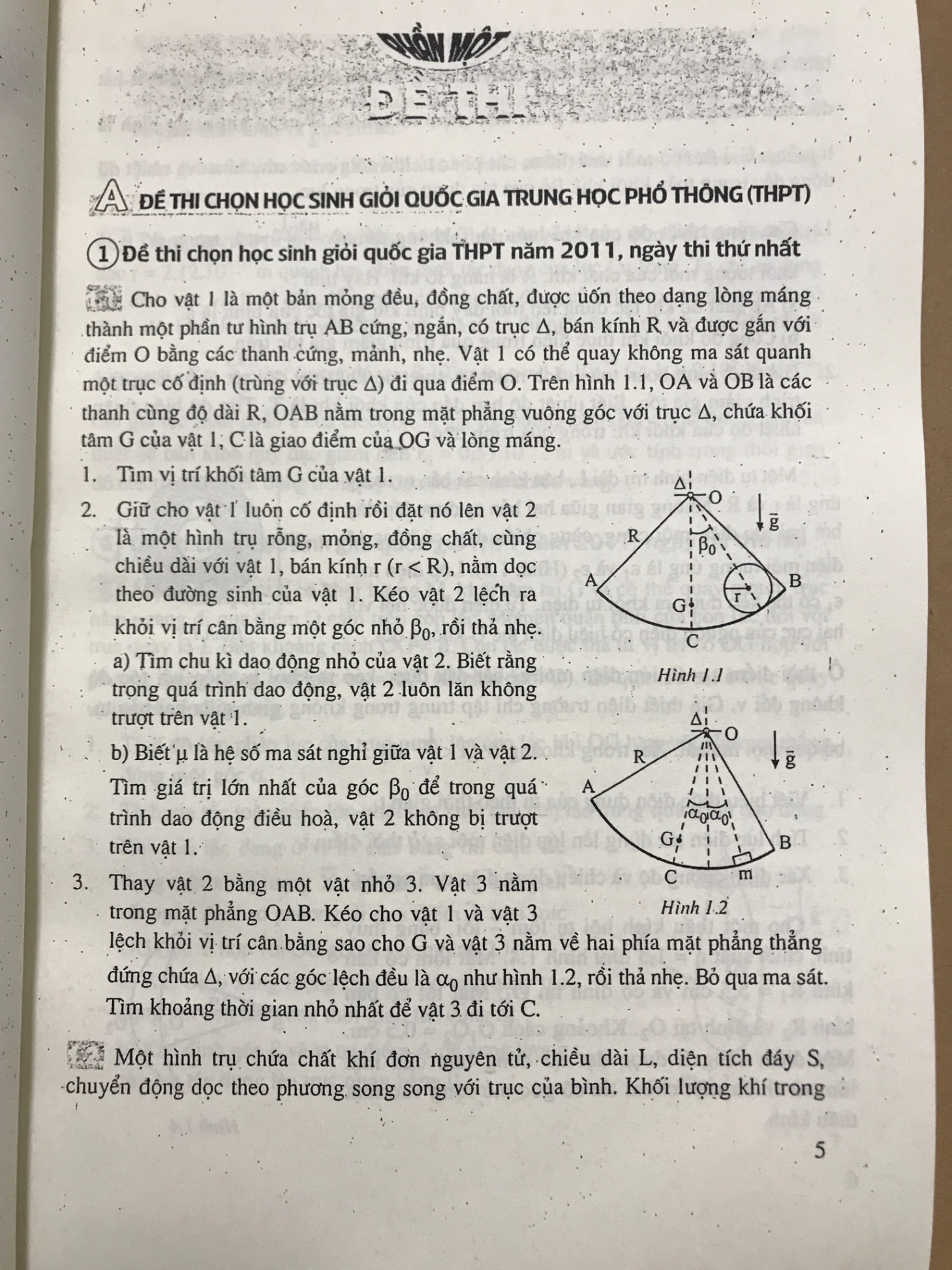 Đề thi học sinh giỏi Vật lí Trung học phổ thông - Vũ Thanh Khiết, Phạm Khánh Hội (đề các năm 2011-2016)