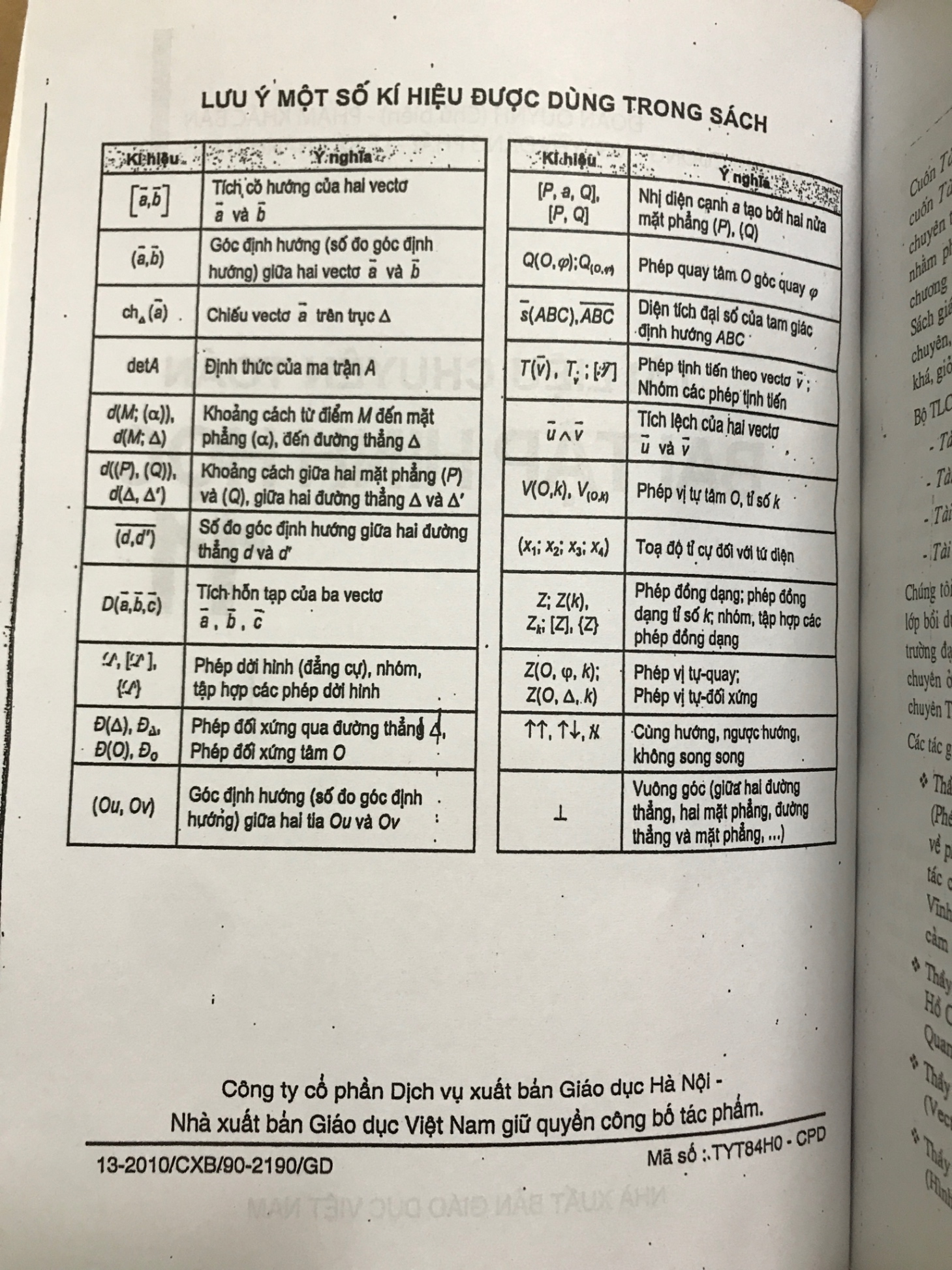 Tài liệu chuyên toán Bài tập Hình học 11 -Đoàn Quỳnh -A5