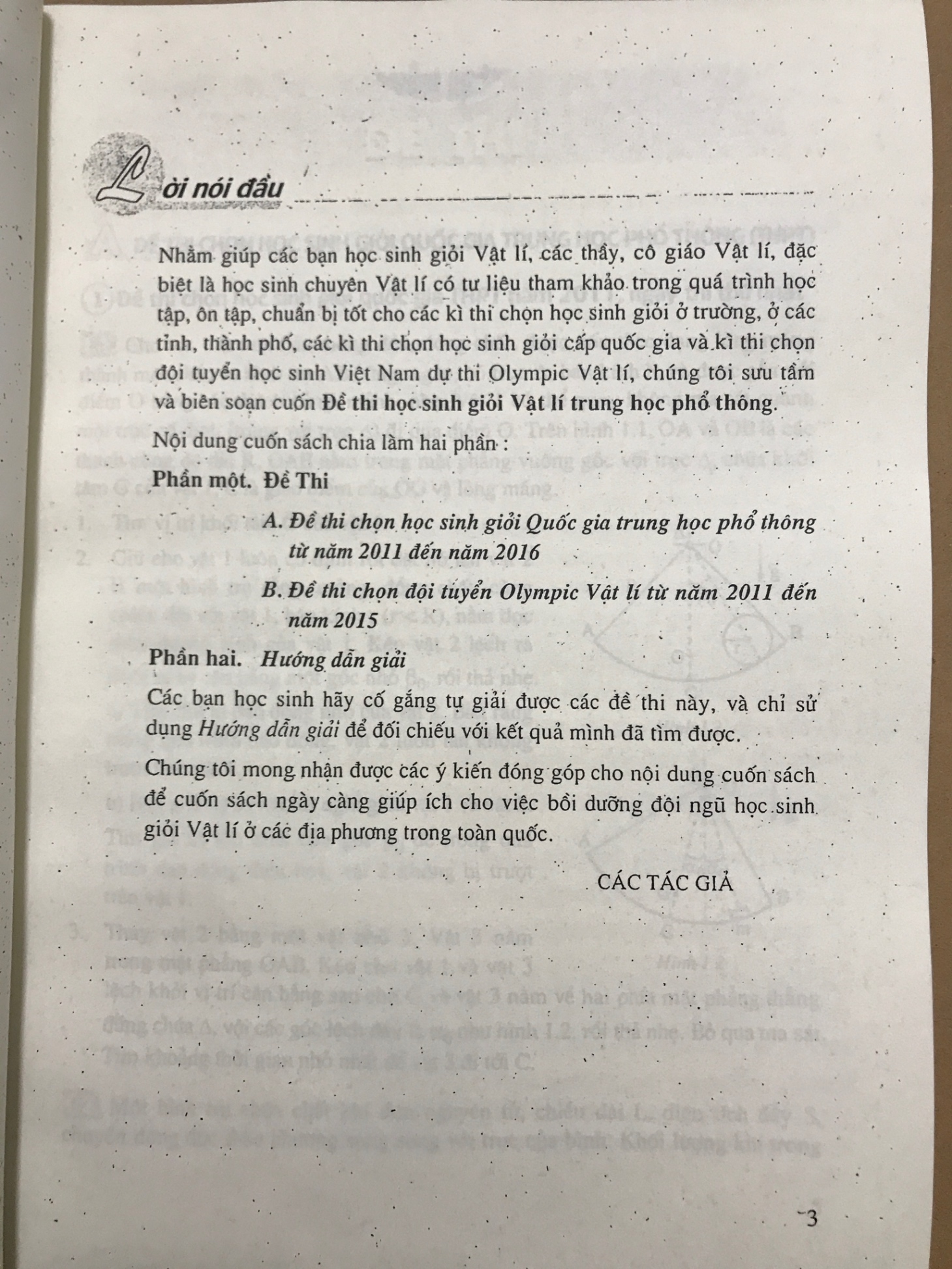 Đề thi học sinh giỏi Vật lí Trung học phổ thông - Vũ Thanh Khiết, Phạm Khánh Hội (đề các năm 2011-2016)