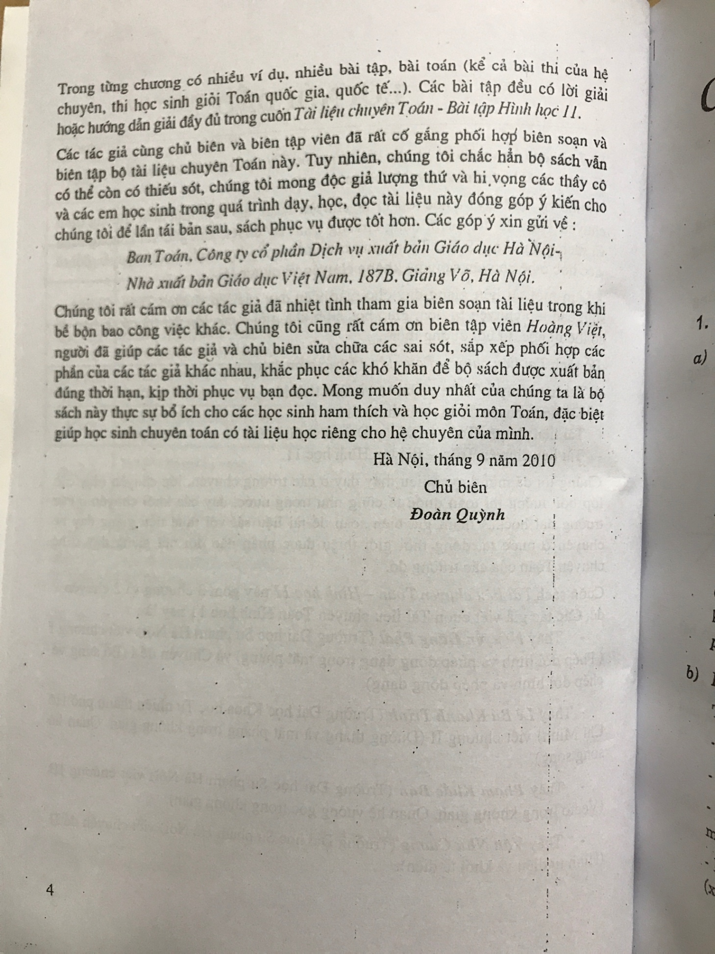 Tài liệu chuyên toán Hình học 11 -Đoàn Quỳnh -A5