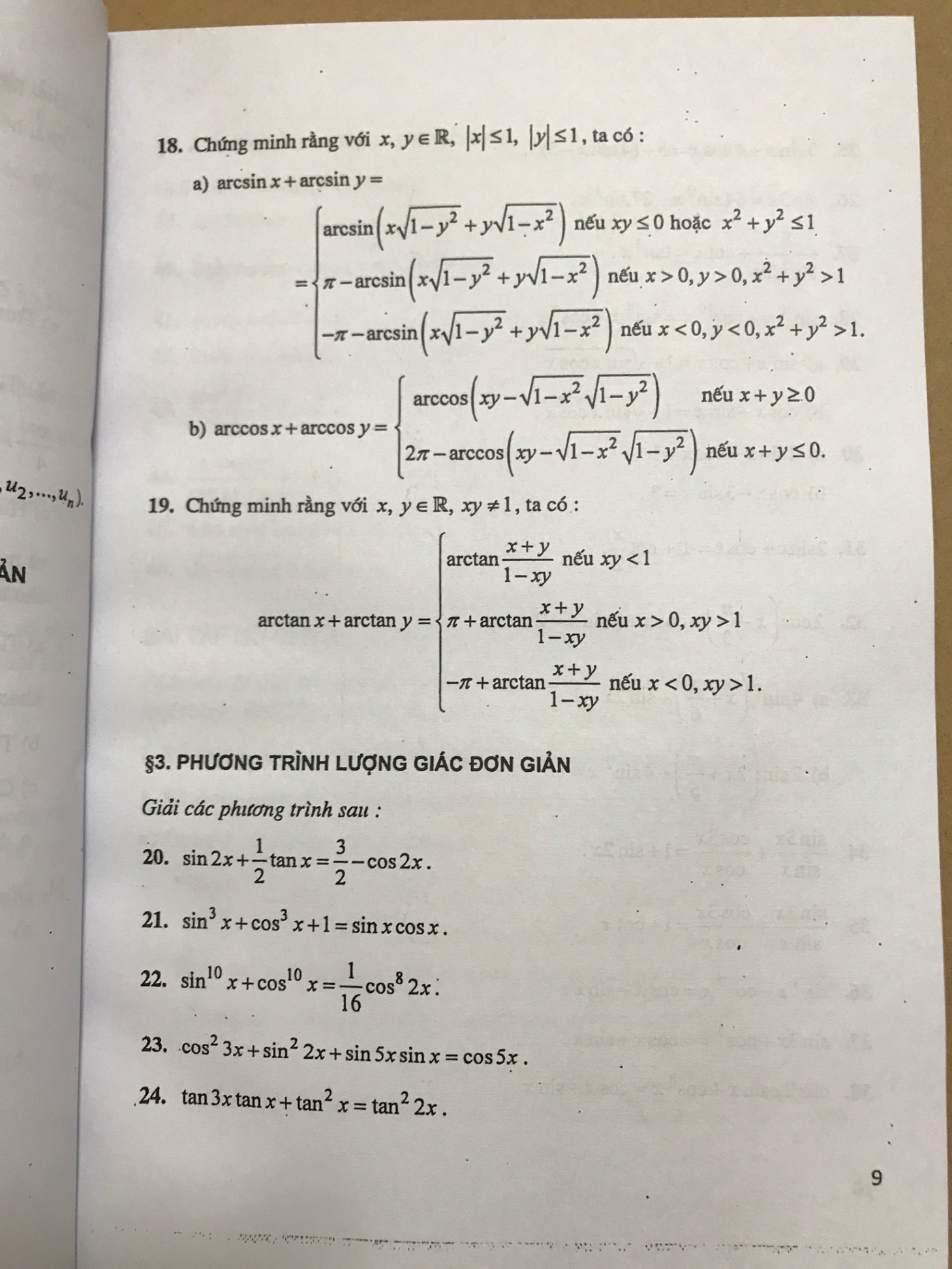 Tài liệu chuyên toán Bài tập Đại số và Giải tích 11 -Đoàn Quỳnh -A5