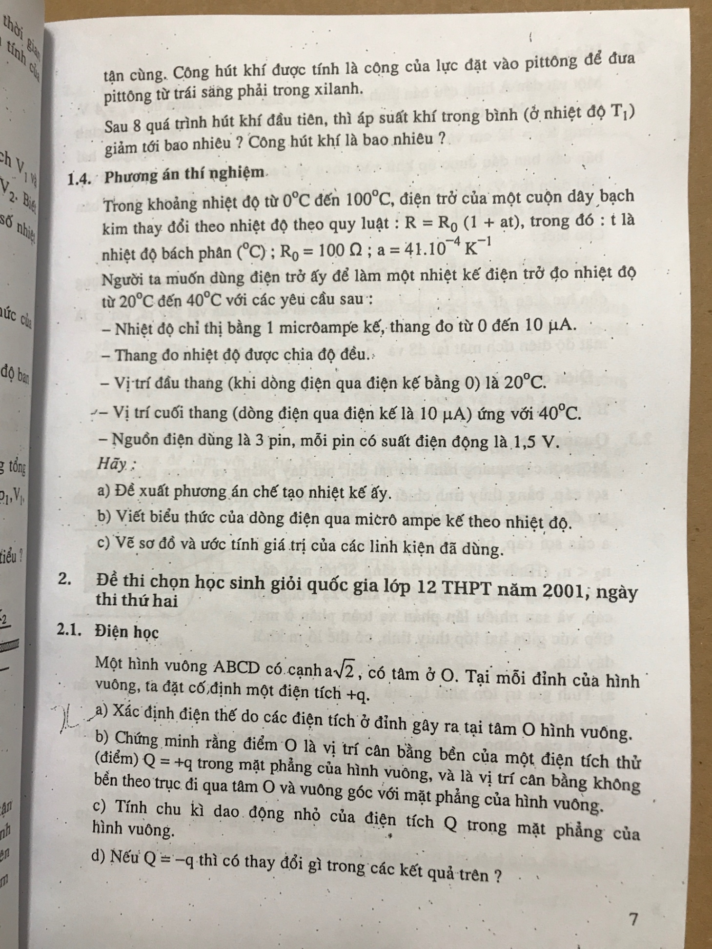 Các đề thi học sinh giỏi Vật lí (2001-2010) - Vũ Thanh Khiết, Vũ ĐìnhTúy