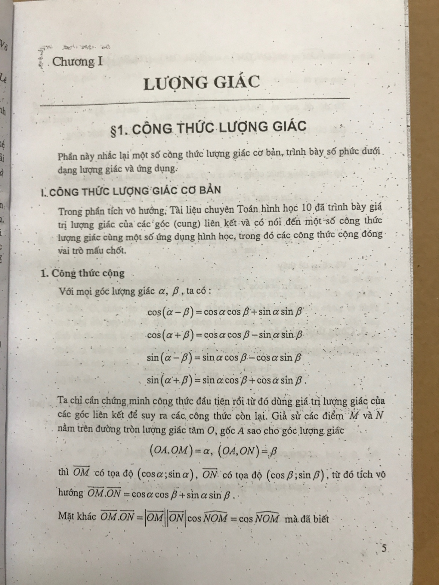 Tài liệu chuyên toán Đại số và Giải tích 11 -Đoàn Quỳnh -A5