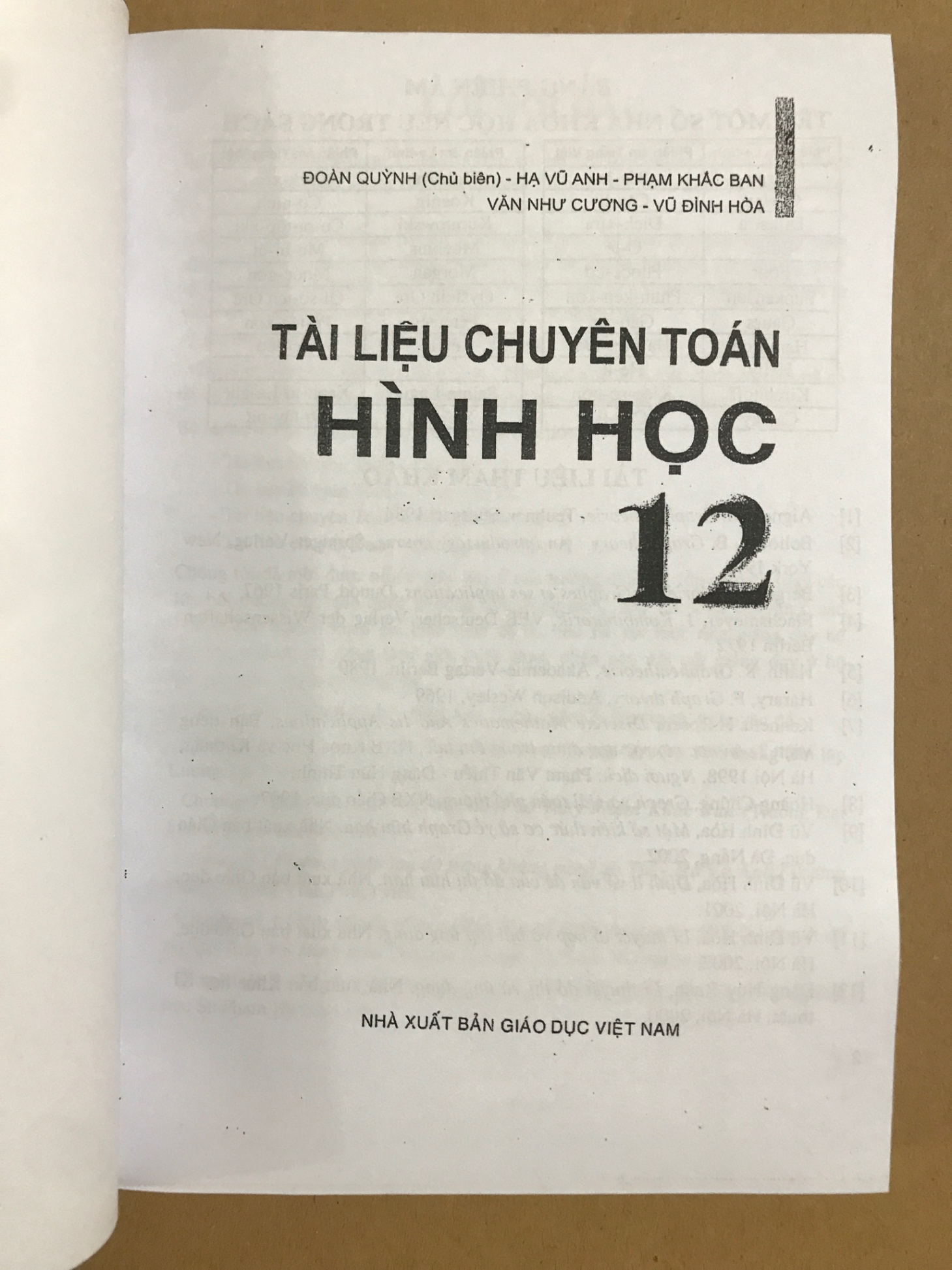 Tài liệu chuyên toán Hình học 12 -Đoàn Quỳnh -A5