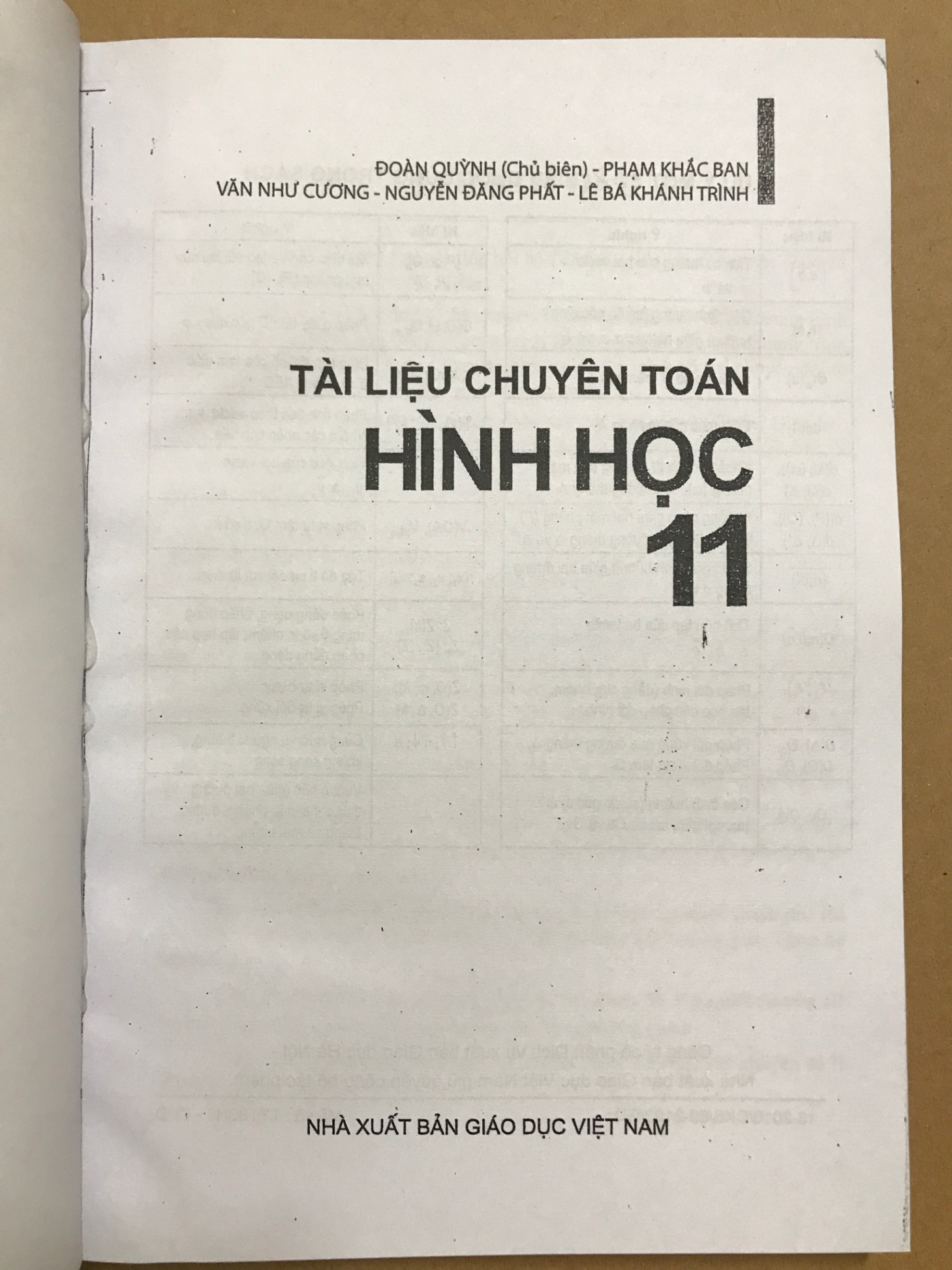 Tài liệu chuyên toán Hình học 11 -Đoàn Quỳnh -A5