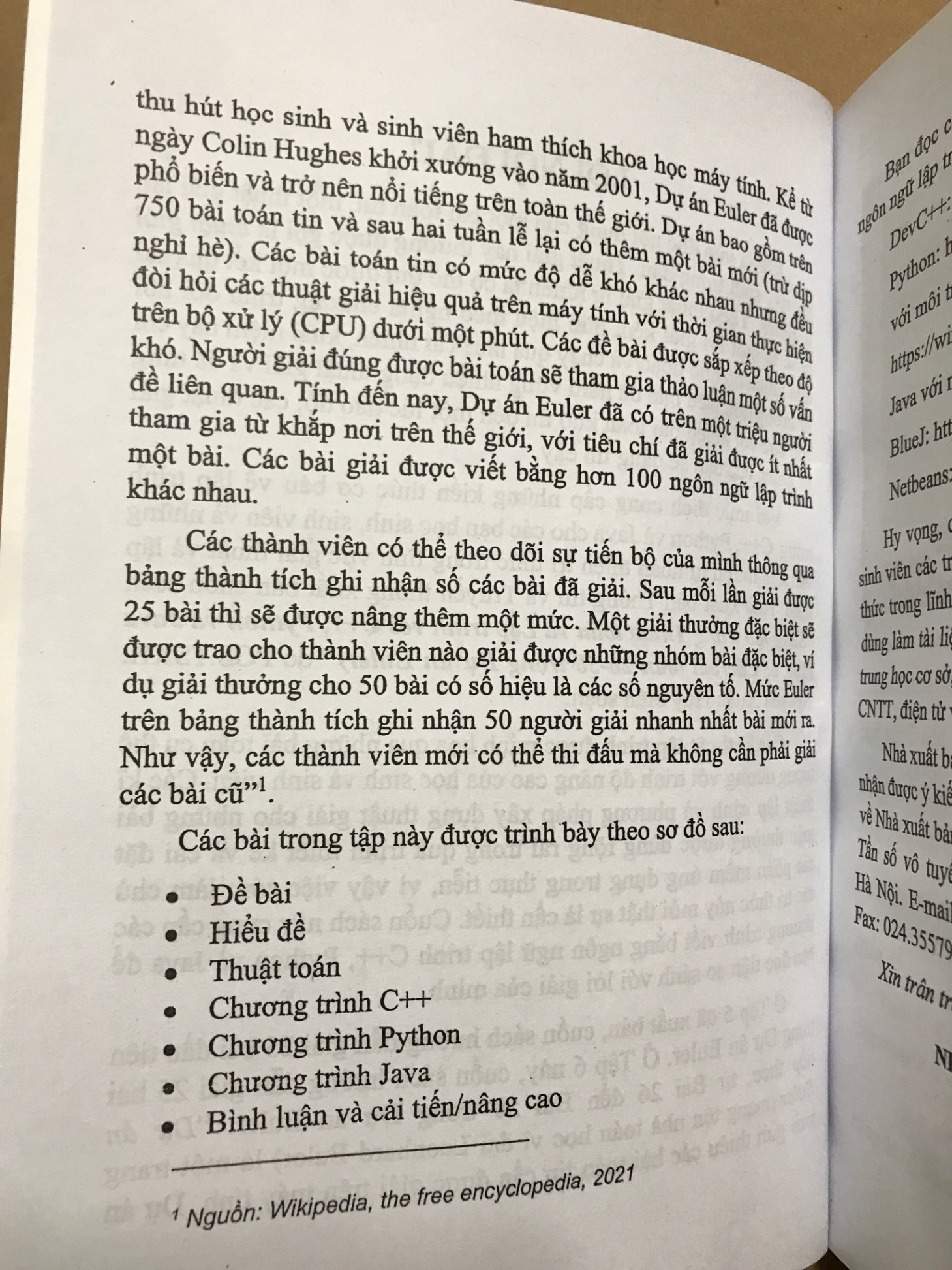 Sáng Tạo Trong Thuật Toán Và Lập Trình Với C++, Python Và Java, Tập 6: Các Bài Toán 26-50 Trong Dự Án Euler - Nguyễn Xuân Huy