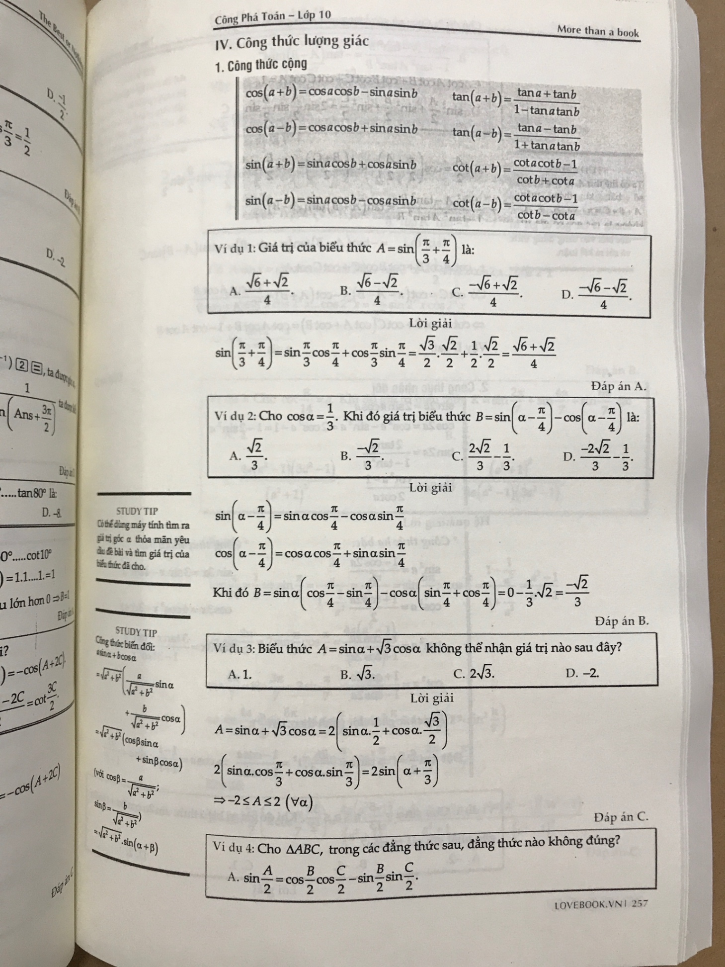 Công Phá Toán 1 Lovebook (Sách Photocopy)