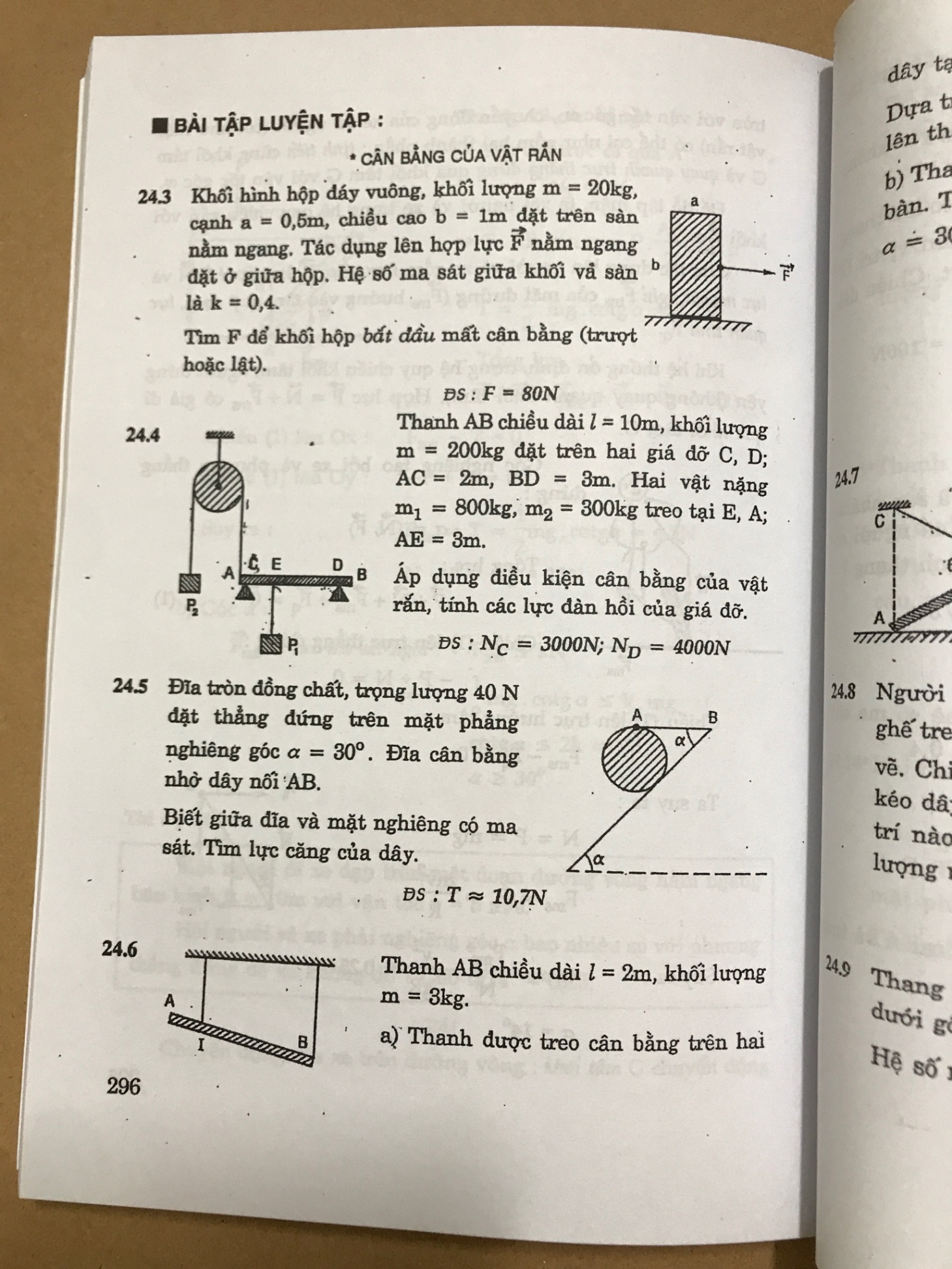 Giải toán Vật lý 10 tập 1 - Bùi Quang Hân