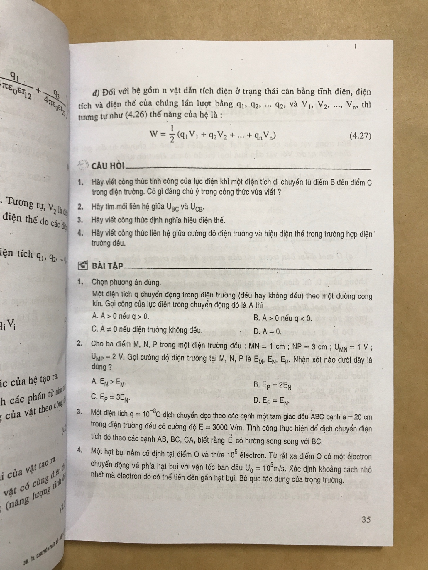 Tài liệu chuyên vật lí 11 tập 1 - Vũ Thanh Khiết, Nguyễn Thế Khôi