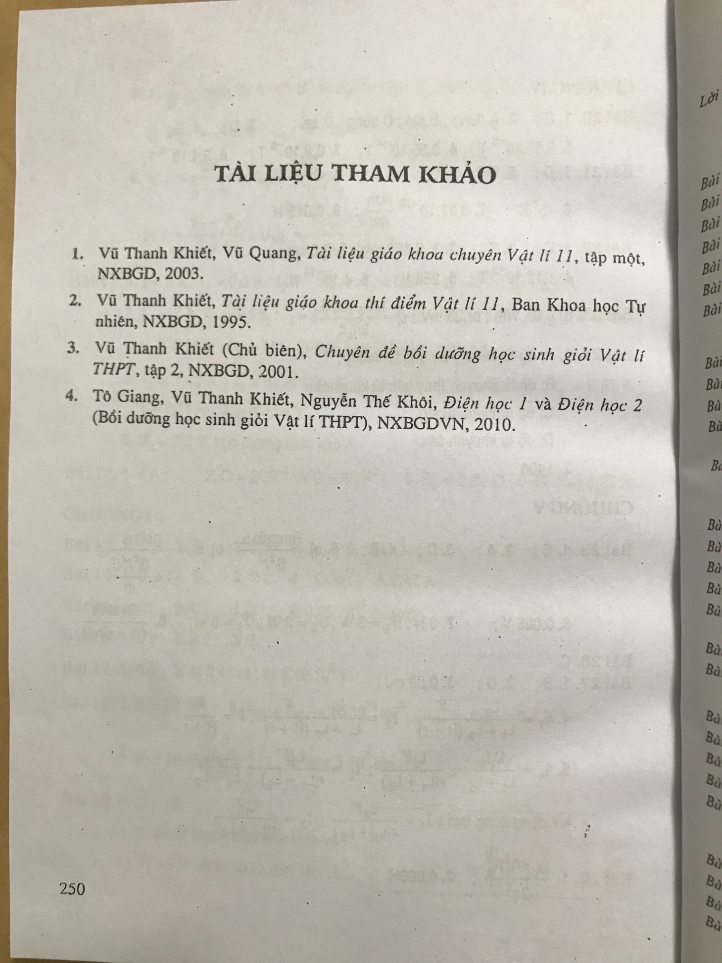 Tài liệu chuyên vật lí 11 tập 1 - Vũ Thanh Khiết, Nguyễn Thế Khôi